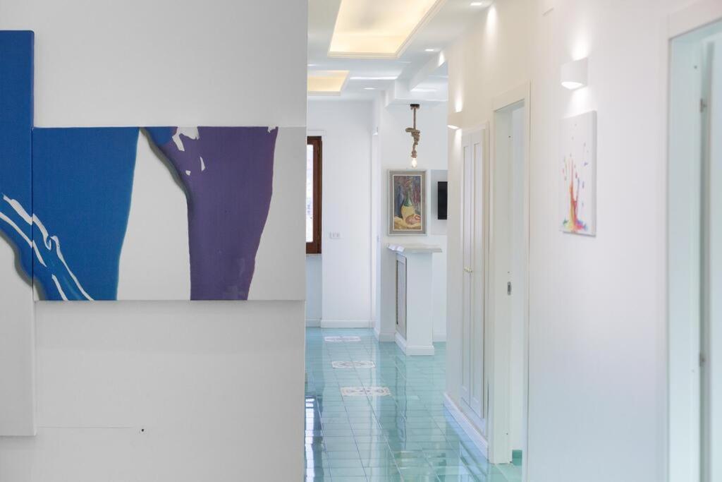 Апартаменты Super Attico Vista Mare Con Piscina Сорренто Экстерьер фото